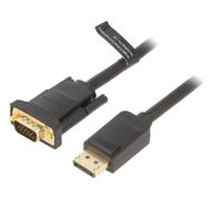 Cable D-Sub HD male DisplayPort male 3m - noir