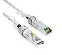 Câble DAC 10G SFP+ de couleur [Blanc] - Câble SFP Twinax 32AWG pour Cisco SFP-H10GB-CU0.5M, Ubiquiti UniFi, D-Link, Supermicro, Netgear, Mikrotik, Fortinet, 0,5 m (1,6 pi)