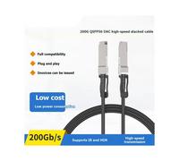 Câble DAC QSFP56 200 Gb/S : Câble D'Empilage en Cuivre à Connexion Directe QSFP56 Vers QSFP56 pour DGX Spark Compatible ConnectX-7