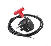 Câble d'accélérateur 142cm avec levier pour Câble d'accélérateur | Levier choke intégré, contrôle pour précis du pour gaz, compatible tondeuses, réduit la fatigue, usage prolongé