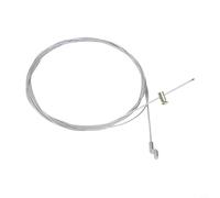 Câble d'accélérateur avec câble en acier de 0,5 mm de diamètre, 200 cm de long, crochet en Z et mamelon à vis en acier pour matériel de jardin, tondeuses à gazon et débroussailleuses