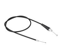 Câble d'accélérateur EVGATSAUTO, acier inoxydable 110 cm, ligne de câble d'huile d'accélérateur de moto à tête droite en plastique pour Pit Dirt Motor Trail Bike Motocross(M10 Noir)