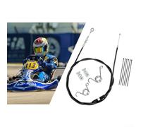 Câble d'Accélérateur Go Kart 75" - Kit Complet en Acier Résistant à l'Usure pour Carting et pour loisirs