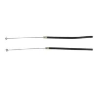 Câble d'accélération universel avec gaine - Equipé d'une boule d'un côté, et un tonneau de l'autre - Longueur câble: 2540mm