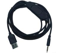 Câble d'accordage pour casque de jeu USB vers adaptateur audio 3,5 mm pour une meilleure qualité sonore 2 m