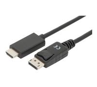 Câble d'adaptateur DisplayPort 1.2, DP - HDMI-A, 1 m