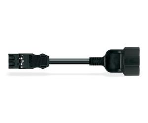 Câble D'adaptateur Wago Eca Avec Connecteur Schuko 2M Noir - 771-9993/406-201