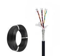Câble d'alarme blindé, Câble blindé à paires torsadées 4-20 conducteurs 24 AWG, 300 V, for transmission de données, audio et contrôle d'automatisation(25ft,24AWG-14C)