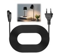 Câble d'alimentation 1,5m pour PS5, PS4, PS3, Xbox Series S/X, Fiche Européenne 2 Broches vers C7 Euro 8 Double Prise, Câble de Charge pour PC Monitor DVD Imprimante, Noir