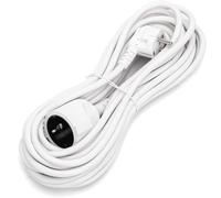Câble d'alimentation 10 mètres 16A 250V~2P+E Rallonge H05VV-F 3G1,5mm² - Rallonge Schucko/Rallonge Blanc (10m)