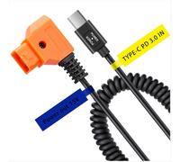 Câble d'alimentation 15 V PD3.0 USB Type-C mâle vers connecteur D-Tap mâle 15 V pour batterie à monture V