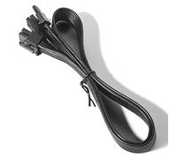 Câble d'alimentation 16 AWG PSU mâle vers PCIe mâle 6 + 2 broches PCIE mâle, câble d'alimentation GPU pour alimentation modulaire Corsair CoolerMaster Thermaltake Noir (65 cm)