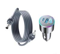 Câble d'alimentation 20 V pour voiture Starlink pour mini, cordon d'alimentation CC 60 W avec pour qc3.0 Type-C, charge rapide pour camping-car et camping (QC 3,0 à 5 mètres)