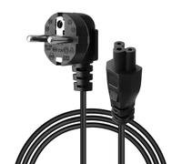 Câble d'alimentation 3 Broches Coudée 90° pour PC TV Moniteur Trotinette Electrique Chargeur Alimentation pour Ninebot Max G30 G30D G30D2 F65D pour Fiche Type F vers Prise IEC C5 1.5 m