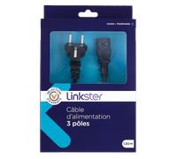 Câble d'alimentation 3 pôles - 1,5m - Sélection d’Experts - Linkster