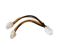Câble d'alimentation 4 broches H-4 + 4 broches M de 15 cm, idéal pour connecter des composants électriques et garantir une source d'énergie stable.