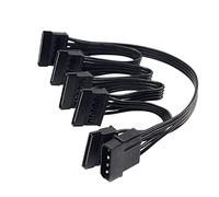 Câble d'alimentation 4 Broches IDE vers 5 Ports Câble d'alimentation 4 Broches vers Port Multi SATA 18 AWG for Disque Dur
