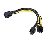Câble d'alimentation, 5Pcs 6Pin à Double 8Pin Câble d'alimentation Plug and Play GPU Graphics Ligne de Conversion de Connecteur de Transmission Rapide avec Fil étamé en Cuivre Pur 18AWG