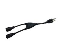 Câble D'alimentation À 3 Broches, 5-15p Vers 2x5-15r Us Vers 2xus Femelle, Fiche Mâle Us Vers Double 2 Nema 5-15r, Rallonge De Séparateur Y (Prise Us)