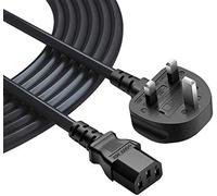 Câble d'alimentation à 3 broches de 2 m de long compatible avec Samsung / Dell / Sony / Panasonic / LG / Toshiba / Acer / BenQ / TV plasma LCD et moniteur LED