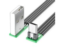 Câble d'alimentation à angle droit USB vers USB à 5 broches jusqu'à 90 degrés, 8 longueurs, prend en charge une charge efficace, synchronisation de données 480 Mbps