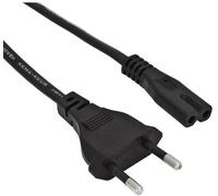 Câble d'alimentation à prise en 8 Bîpolaire mâle - IEC-320-C7 3.00 m noir