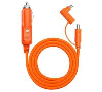 Câble d'alimentation adaptateur de chargeur de voiture 12 V-24 V D-C, DC-7909/8020, câble de charge allume-cigare de 2 m, compatible avec de nombreuses stations d'alimentation portables pour voitures