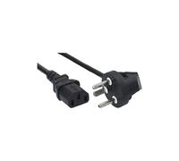 InLine 16655K câble électrique Noir 5 m Prise d'alimentation type K Coupleur C13 - Cables électriques (5 m, Male connector / Female connector, Prise d'alimentation type K, Coupleur C13, 250 V, Noir)
