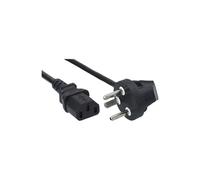 InLine - Câble d'alimentation - Afsnit 107-2-D1 pour power IEC 60320 C7 - 250 V - 10 A - 3 m - noir - Danemark