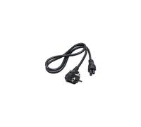 Akyga Cable power AK-NB-08A Hybrid standard C/E/F CEE 7/7 - Euro 3-Pin C5 IEC - Kabel - 1 m Noir CEE7/7 Coupleur C5