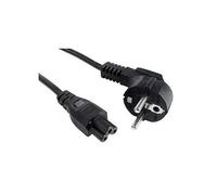 Akyga Power Cord AK-NB-01A for notebooks IEC C5 250V/50Hz 1,5m Noir CEE7/7 Coupleur C5