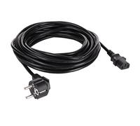 Câble de raccordement Akyga alimentation [1x Prise mâle + contact de protection - 1x Secteur femelle C13] 10 m noir