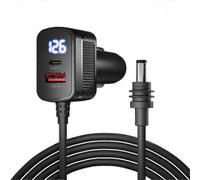 Câble d'alimentation allume-cigare Starlink Mini 100 W 12 V-24 V avec adaptateur USB Type C (2025)
