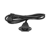 Câble d'alimentation C14 femelle vers C13 mâle à 90 degrés en cuivre robuste accessoire d'extension pour équipement de scanner, câble d'extension d'alimentation