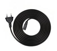 Câble d'alimentation C7 Bipolaire 1,5m - Câble Noir Universel pour Téléviseurs, Consoles de Jeu et Moniteurs, Compatible avec les Modèles de Consoles de Jeu Récentes et Anciennes, ainsi que les Écrans