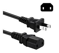 Câble d'alimentation CA à 2 broches compatible avec Sony PS4 Pro, Xbox One/Xbox 360 Slim / 360 E Brique d'alimentation, remplacement du câble d'alimentation