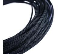 Câble d'alimentation, câble accessoire, Câble plat extensible de 10 mètres, fil tressé de 3 à 16 mm(Black,12mm bore)