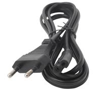 Câble d'alimentation - Câble Plat Noir de 1,8 m, idéal pour Les appareils électriques, avec fiche Standard pour Une Connexion Facile.