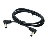 Câble d'alimentation CC 5,5 x 2,1 mm mâle 2,5 mm vers prise mâle 5,5 2,1/2,5 mm à angle droit à 90 degrés 60 cm 0,6 m