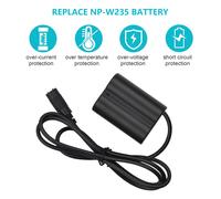 Câble d'alimentation CC 5,5 x 2,1 mm vers connecteur femelle factice de batterie CP-W235, compatible avec Fujifilm X-T4