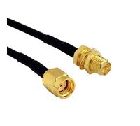 Câble d'alimentation Coaxial en cuivre,connecteur SMA mâle à femelle,pour carte réseau WiFi Coaxial RG174,antenne de routeur,RP-SMA - Type RP-SMA-K-10M
