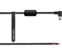 Câble d'alimentation compatible avec YAESU FTX-1F avec noyaux de ferrite, 1 m de long, AWG18 (Black DC)