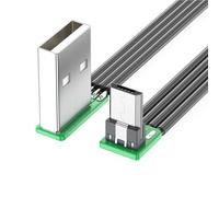 Câble d'alimentation coudé USB vers USB à angle droit de 90 degrés, 5 broches, 8 longueurs, prend en charge une charge efficace, prend en charge la synchronisation de données 480 Mbps