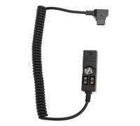 Câble d'alimentation D Tap vers 2 Ports, Cordon répartiteur mâle vers Femelle avec indicateur LED de Type C, Support à vis 1/4" pour Batterie de Type B, hub à Double Sortie pour