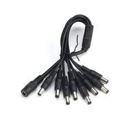 Câble d'alimentation DC 8 en 1 pour recharge rapide et données, cordon de chargeur pour appareil photo domestique