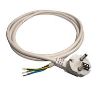 Câble d'alimentation de 10 m avec embouts de câble - Fiche 230 V 16 A - IP20 - Câble de raccordement 3 broches avec fiche Schuko - Câble de raccordement - Câble adaptateur avec embouts de câble