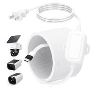 Câble d'alimentation de 25 m avec adaptateur pour eufy SoloCam S340/S220, C210, câble d'alimentation monobloc pour eufyCam 3/S330, 3C/S300, câble plat pour eufy intérieur S350/C220