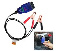 Câble d'alimentation de batterie de voiture avec moniteur de tension numérique pour une utilisation automatique OBD, préserve les paramètres du véhicule lors du changement de batterie avec clip
