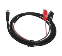 Câble d'alimentation de Moulinet Électrique de 2,5M, Ligne de Batterie pour Moulinet de Pêche Électrique, Bobine d'alimentation à Batterie, avec Clip Épais pour Z9/Z10/Z15/Z20/Z30