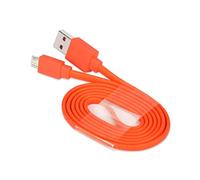 Câble d'alimentation de rechange Micro USB plat compatible avec JBL Charge 2 3, Flip 2 3 4, Pulse 2 Go, Clip Plus, Micro II, Trip, Charge 2 Plus Haut-parleurs UE Booms (1,0 m/Orange)